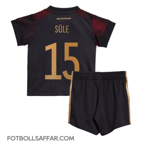 Tyskland Niklas Sule #15 Bortadräkt Barn VM 2022 Kortärmad (+ Korta byxor)